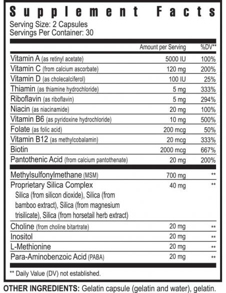 Hair Skin and Nails Formula™ - 60 capsules - Zest Nutri Essentials